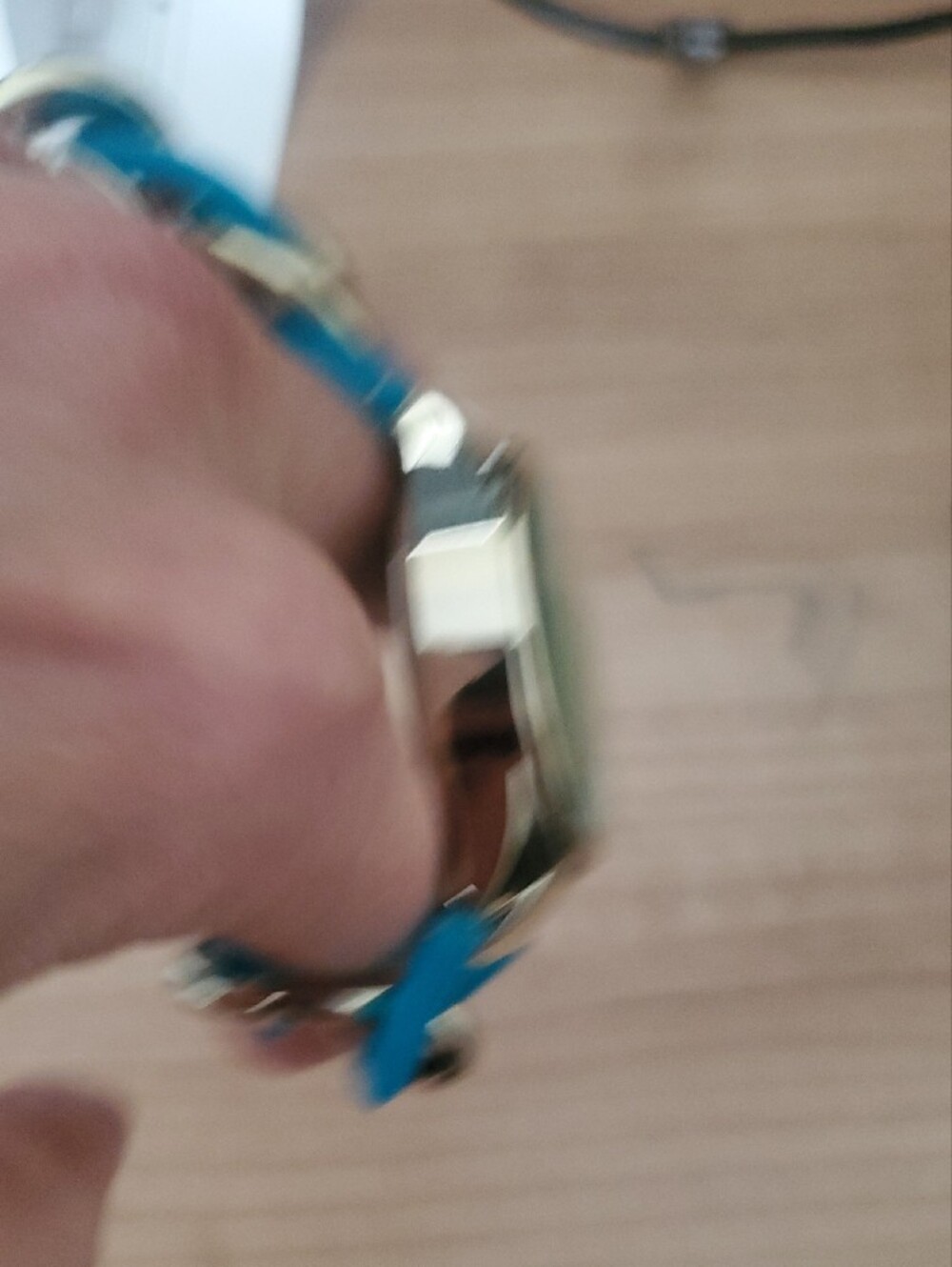 sofia by sofia vergara Silver and Turquoise Link Bracelet Watch - Picture 7 of 8